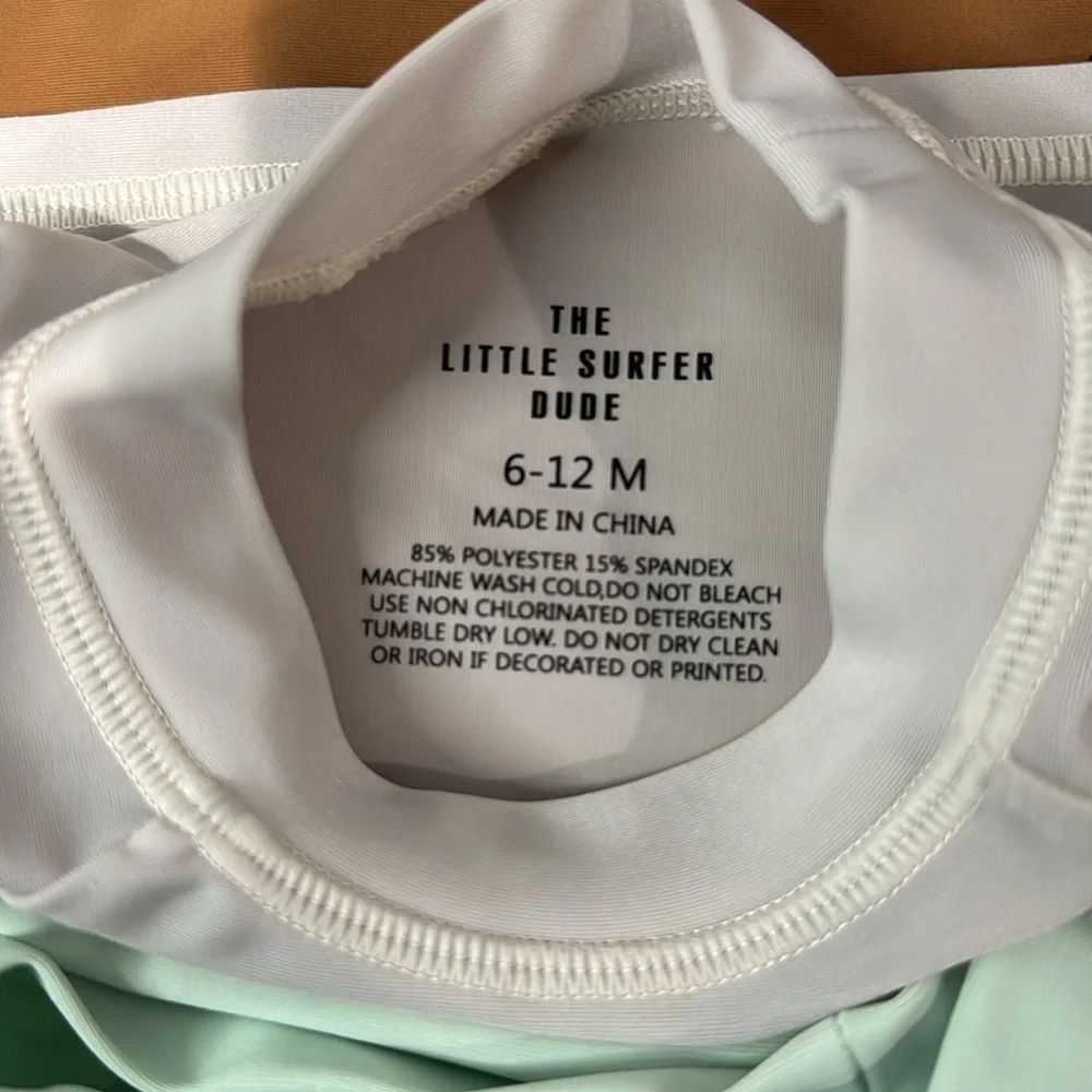 Little Surfer Dude Rashguards Baby Boys Sise 6-12 Months EUC